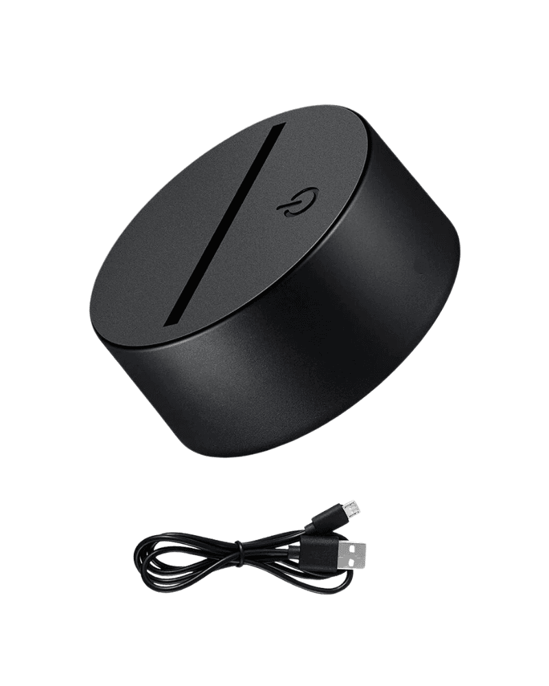 GearUP Acrylic Night Lamp (Only Base)- Black