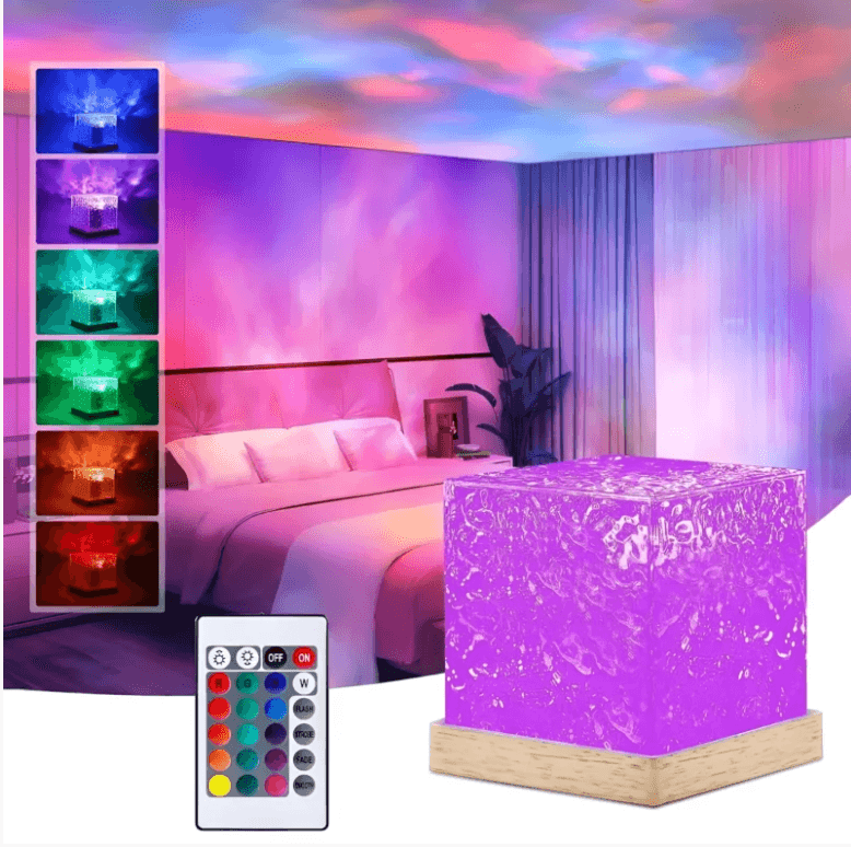 USB Dynamic Water Pattern LED Lamp