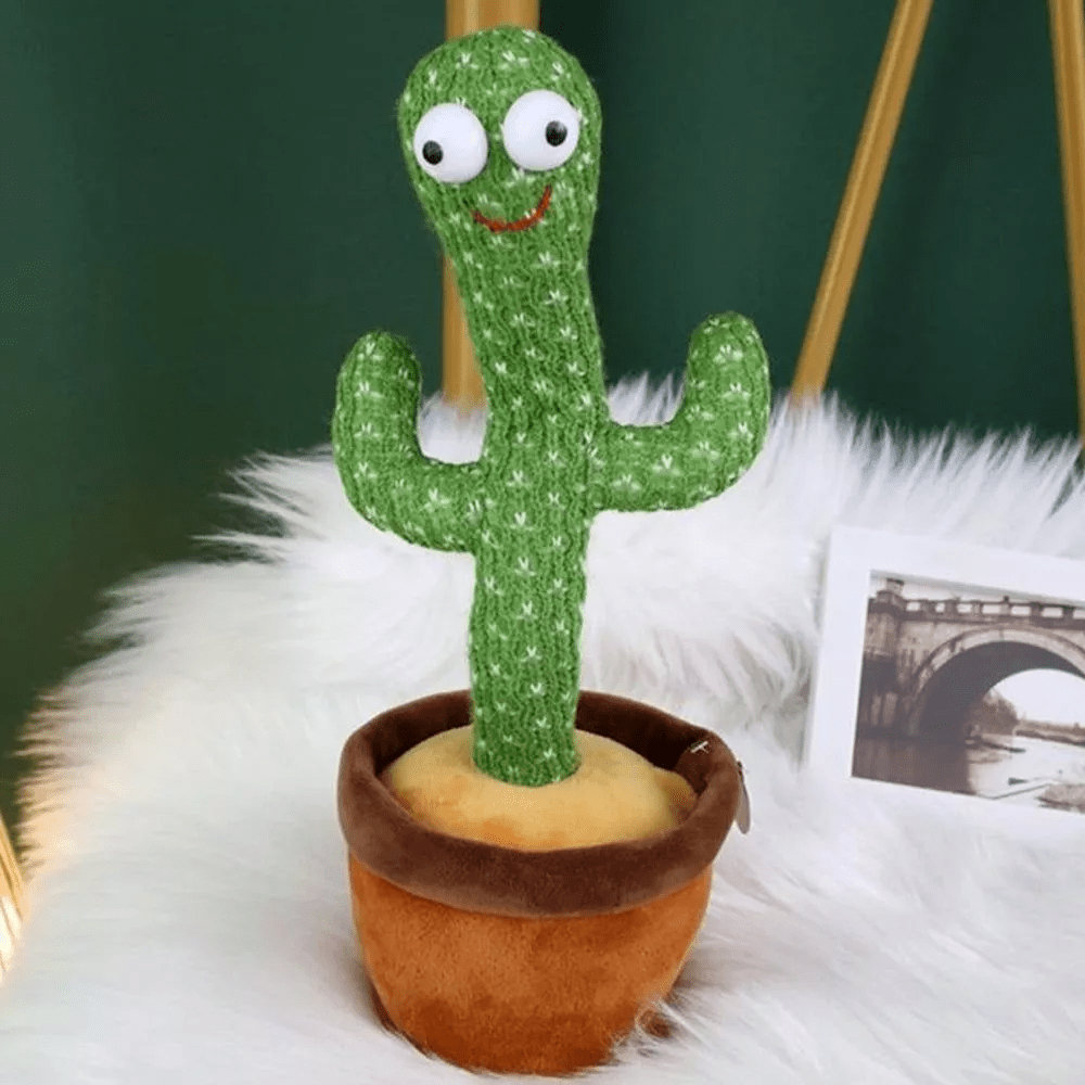Dancing & Talking Cactus Speaker Talking USB Charging Voice Repeat plush Cactu Dancer toy talk Plushie Stuffed toys