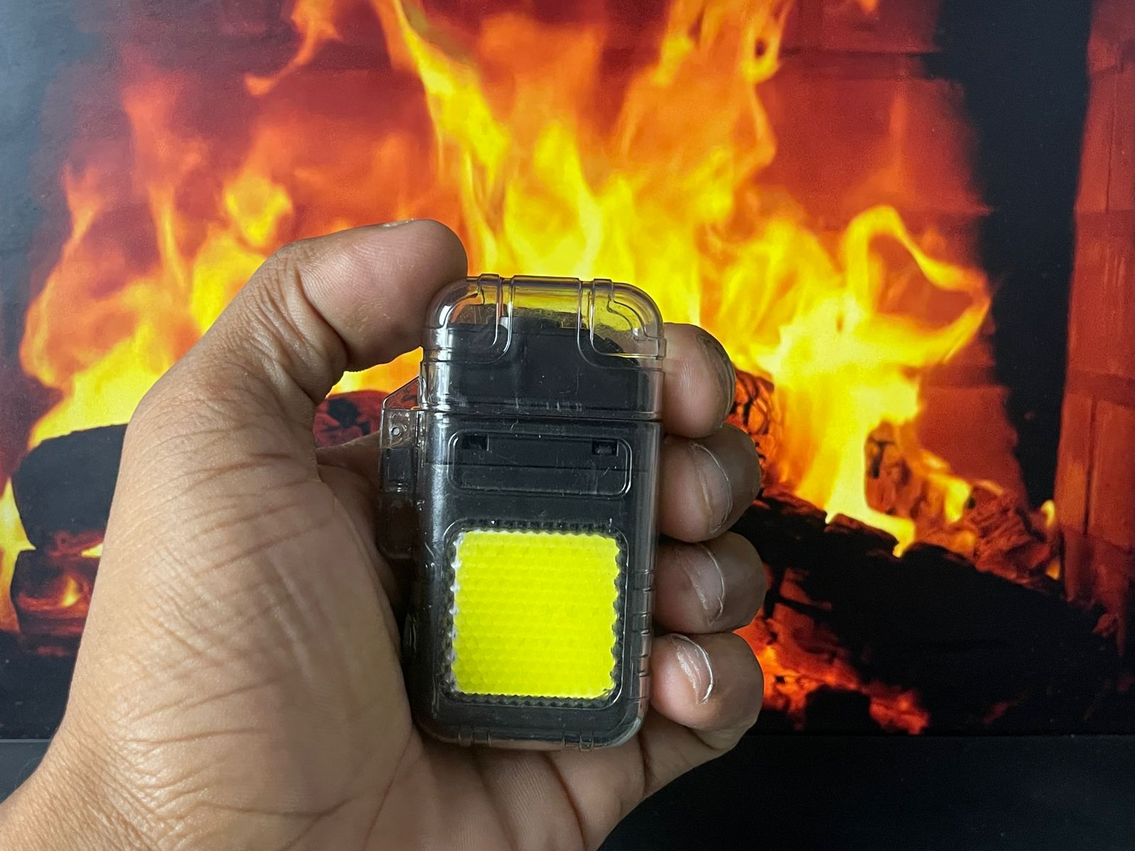 Waterproof Dual Arc Plasma Lighter - Outdoor Camping Lighter for Men Women With Led Light, 3 Lighting Modes COB Lamp, Type-C Rechargeable Electric Windproof E Lighter