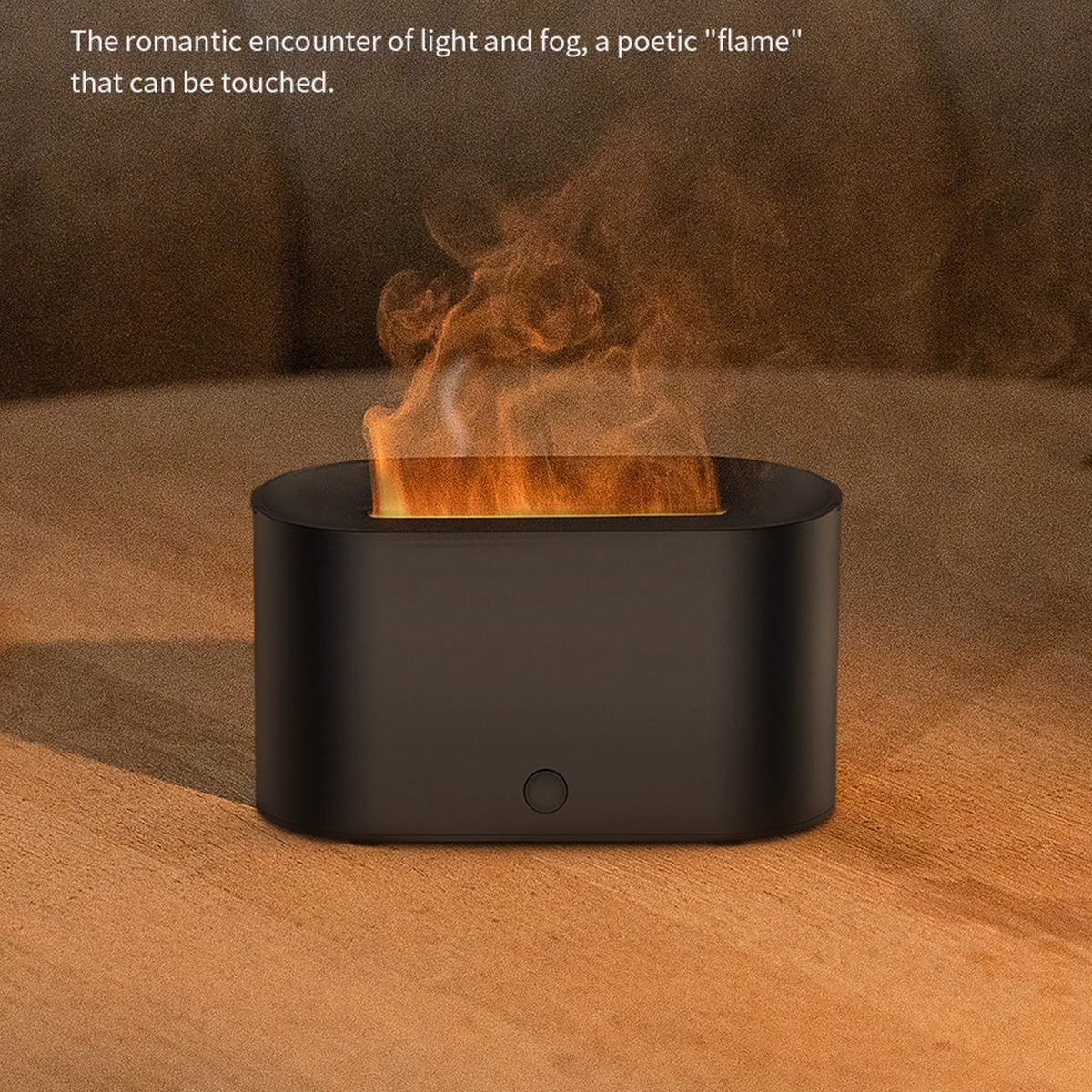 New colorful gradient flame aromatherapy machine humidifier