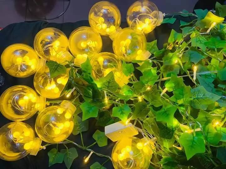 Wish Ball Leaf Curtain Light - 10 feet, 12 Wish Ball