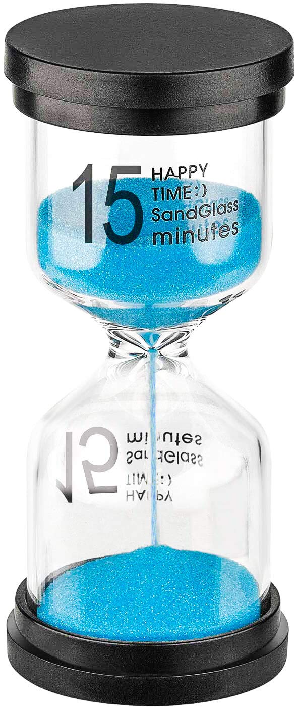 15 Minutes sand glass sandglass hourglass timer clock decor gift