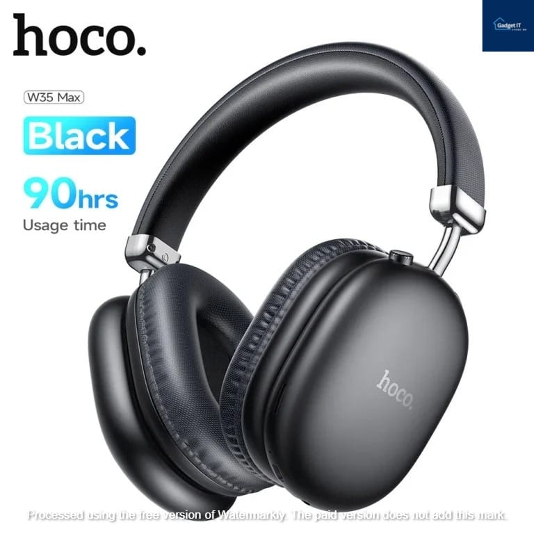 Hoco W35 Max ANC Wireless Headphone – Black